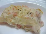 Ricetta Lasagne con besciamella di salmone e gamberetti