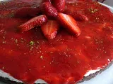 Ricetta Cheesecake con salsa alle fragole e pistacchi...