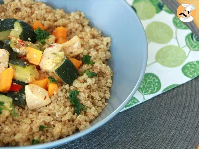 Ricetta Quinoa con pollo e verdure